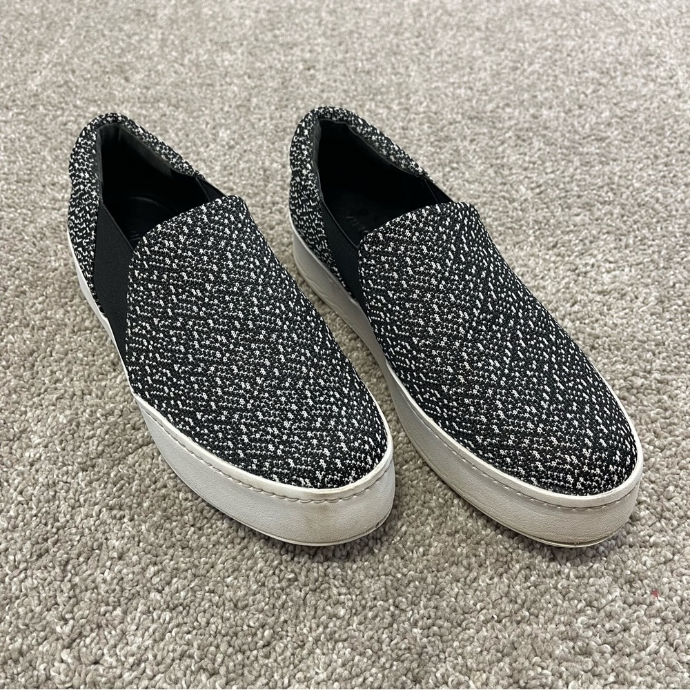 Vince Abstract Heather Printed Platform Sneakers